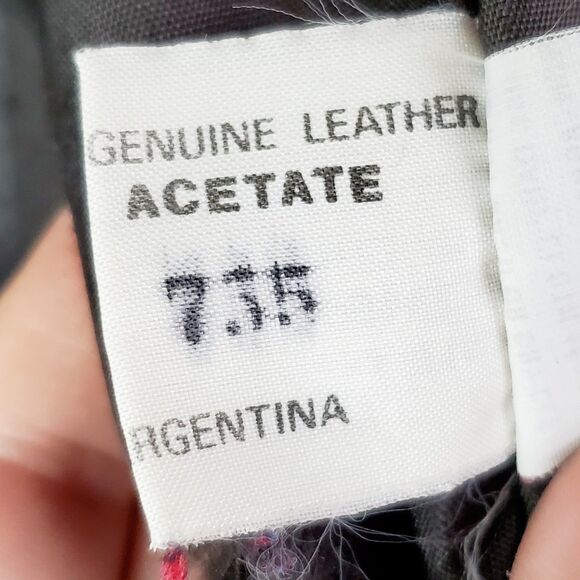 VTG Gino De Giorgio Black Leather Duster Jacket Oversize Fall Overcoat - Picture 5 of 12